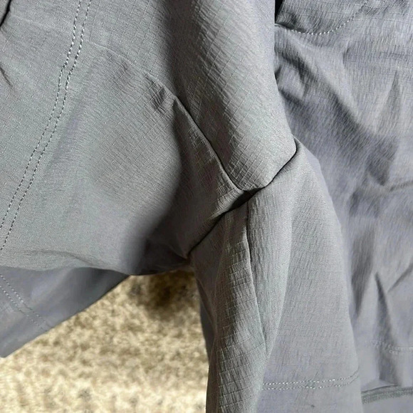 Athleta Trekkie North Mid Rise Shorts Gray Plus Size Outdoor Hiking Summer - Picture 4 of 6